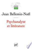 Psychanalyse et littérature