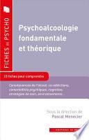 Psychoalcoologie fondamentale et théorique