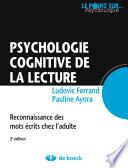 Psychologie cognitive de la lecture