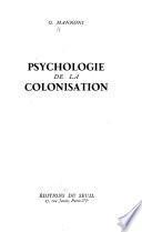 Psychologie de la colonisation