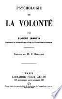 Psychologie de la volonté