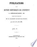 Publications de la Section historique de l'Institute G.-D. de Luxembourg