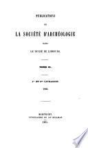 Publications de la Société d'Archéologie dans le Duché de Limbourg
