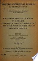 Publications scientifiques et techniques