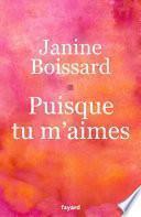 Puisque tu m'aimes