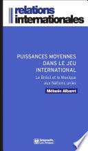 Puissances moyennes dans le jeu international