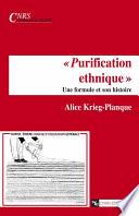 « Purification ethnique »