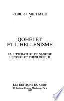 Qohélet et l'hellénisme
