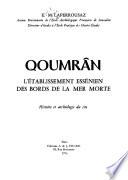 Qoumrân, l'établissement essénien des bords de la mer Morte