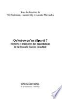 Qu'est-ce qu'un déporté?