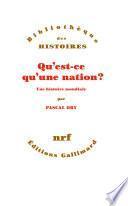 Qu'est-ce qu'une nation ? Une histoire mondiale