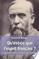 Qu'est-Ce Que l'esprit Français ?