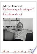 Qu'est-ce que la critique?