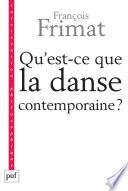 Qu'est-ce que la danse contemporaine ?