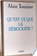 Qu'est-ce que la démocratie ?
