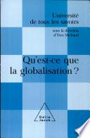 Qu'est-ce que la globalisation ?