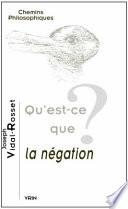 Qu'est-ce que la négation ?