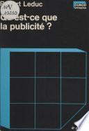 Qu'est-ce que la publicité ?
