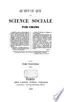 Qu'est-ce que la science sociale?