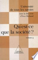 Qu'est-ce que la société ?