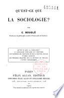Qu'est-ce que la sociologie?