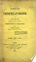Qu'est-ce que la théophilanthropie?