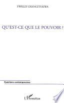 Qu'est-ce que le pouvoir?