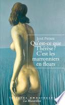Livre Qu'est-ce que Thérèse ? C'est les marronniers