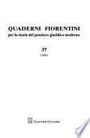 Quaderni fiorentini per la storia del pensiero giuridico moderno