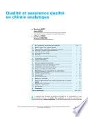 Qualite et Assurance Qualite en Chimie Analytique