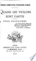 Quand les violons sont partis
