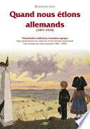 Quand nous étions allemands