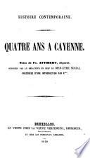 Quatre ans à Cayenne