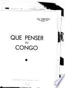 Que penser du Congo