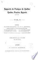 Quebec practice reports
