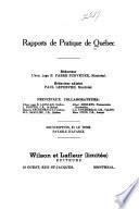 Quebec practice reports