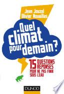 Quel climat pour demain ?