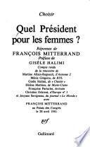 Quel président pour les femmes?