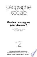 Quelles campagnes pour demain ?