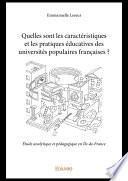 Quelles sont les caractéristiques et les pratiques éducatives des universités populaires françaises ?