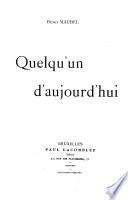 Quelqu'un d'aujourd'hui