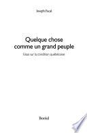 Quelque chose comme un grand peuple