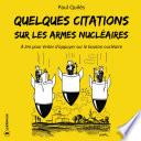 Quelques citations sur les armes nucléaires