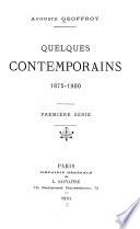 Quelques contemporains, 1875-1900