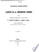 Quelques observations sur l'assiette de la contribution foncière