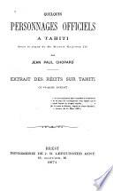 Quelques personnages officiels à Tahiti sous le règne de Napoléon III.