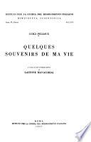 Quelques souvenirs de ma vie