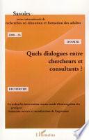 Quels dialogues entre chercheurs et consultants ?