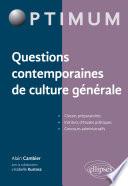 Questions contemporaines de culture générale