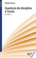 Questions de discipline à l'école